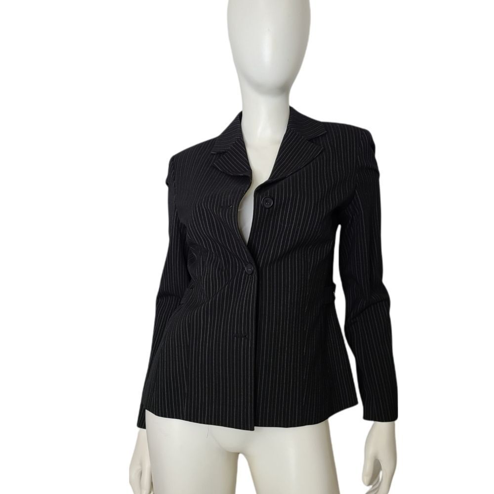 Michael Kors Black Syriped Blazer Womems sz 6